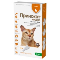 Принокат капли для кошек до 4 кг и хорьков 0,4 мл