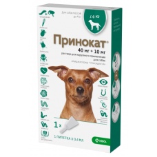 Принокат капли для собак до 4 кг 0,4 мл